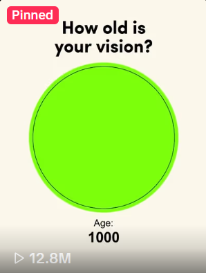 Viral vision age simulation with 12.8 million views